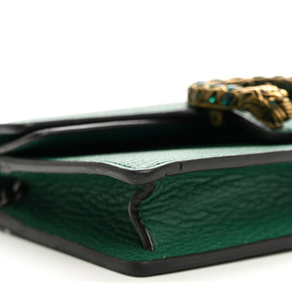 Gucci Calfskin Super Mini Dionysus Shoulder Bag Emerald 8 of 9