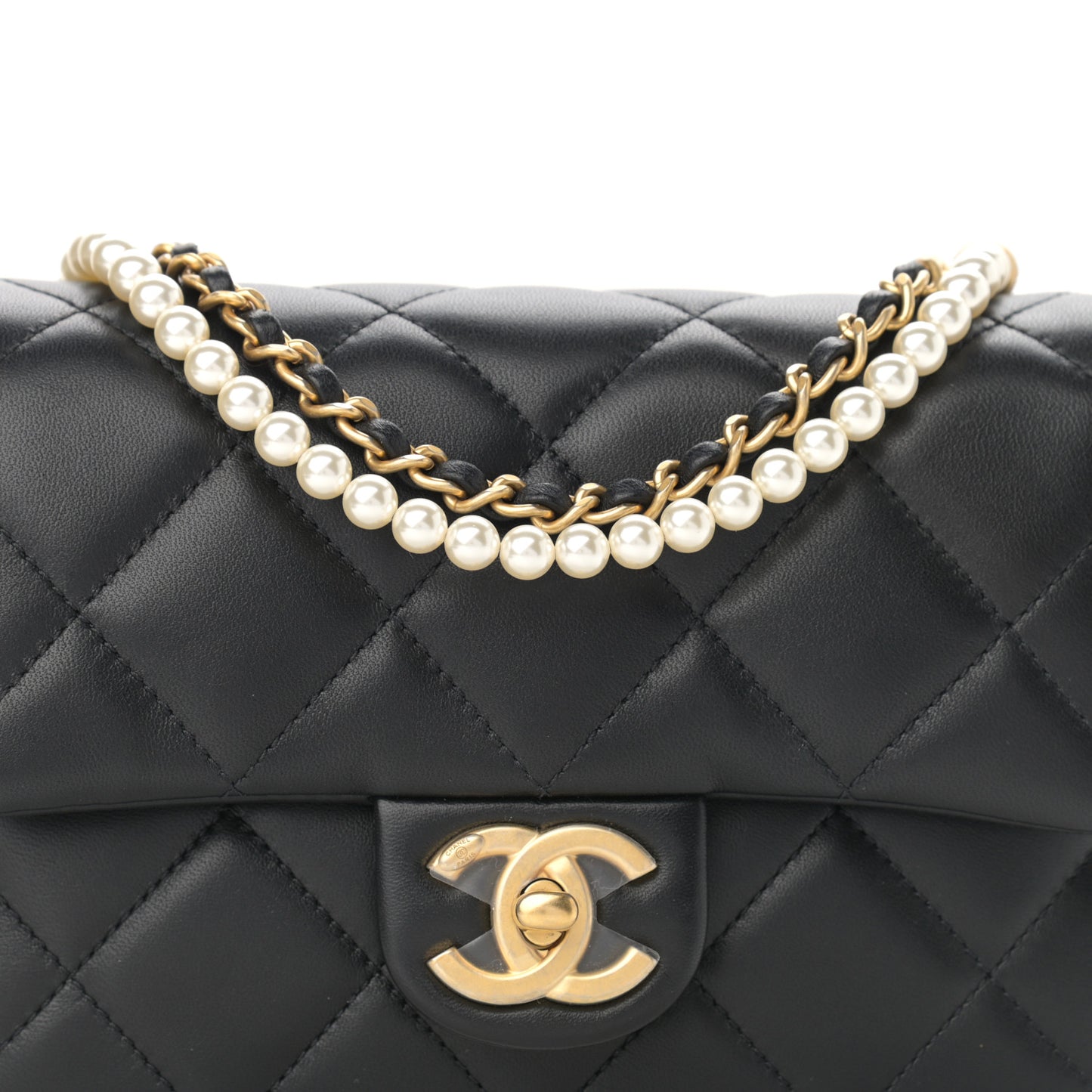 Lambskin Quilted Mini My Perfect Flap Black