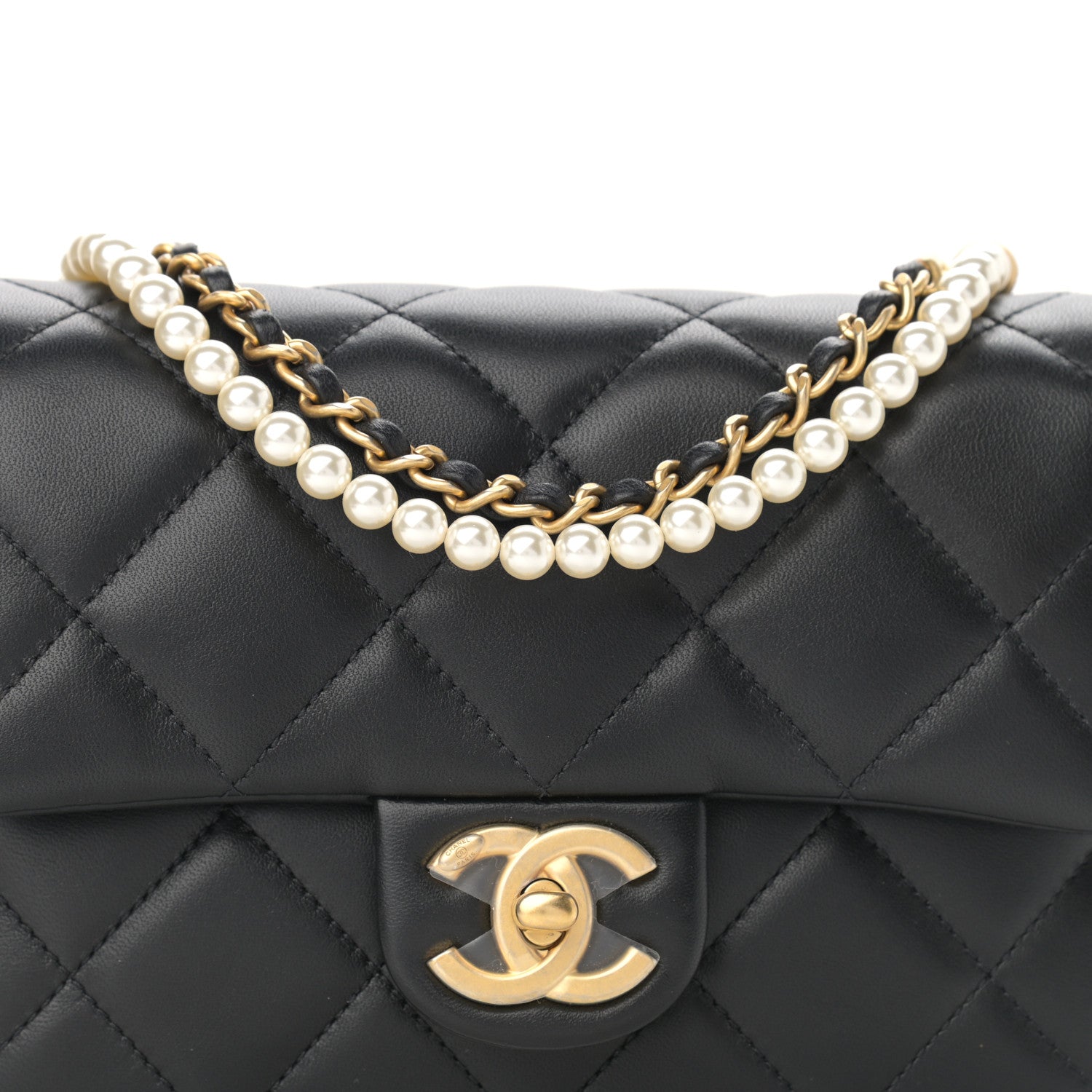 Chanel Lambskin Quilted Mini My Perfect Flap Black 8 of 12