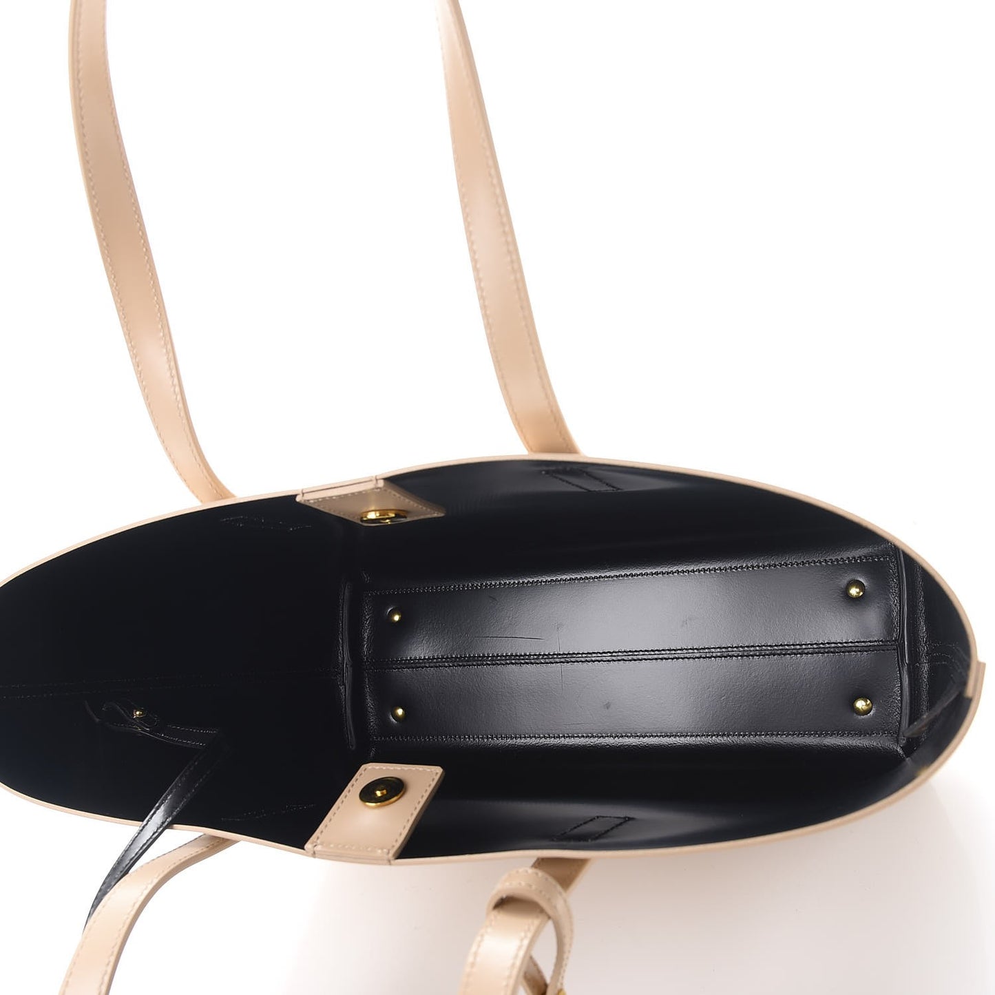 Calfskin Classic Monogram Double Face Tote Nude Powder