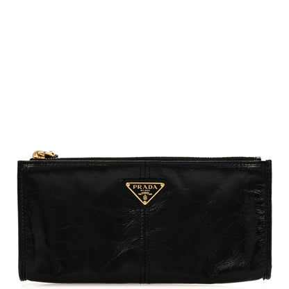 Prada Shiny Calf Pouch Black 1 of 7