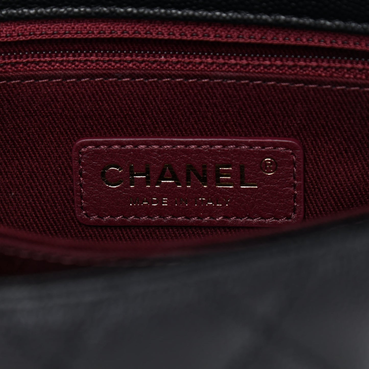 Caviar Quilted Mini Coco Handle Flap Black