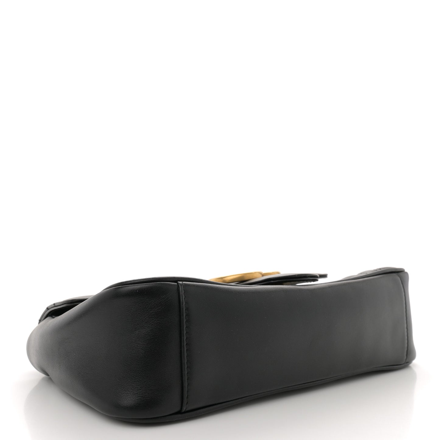 Calfskin Matelasse Small GG Marmont Shoulder Bag Black