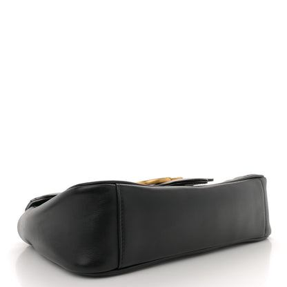 Gucci Calfskin Matelasse Small GG Marmont Shoulder Bag Black 4 of 11