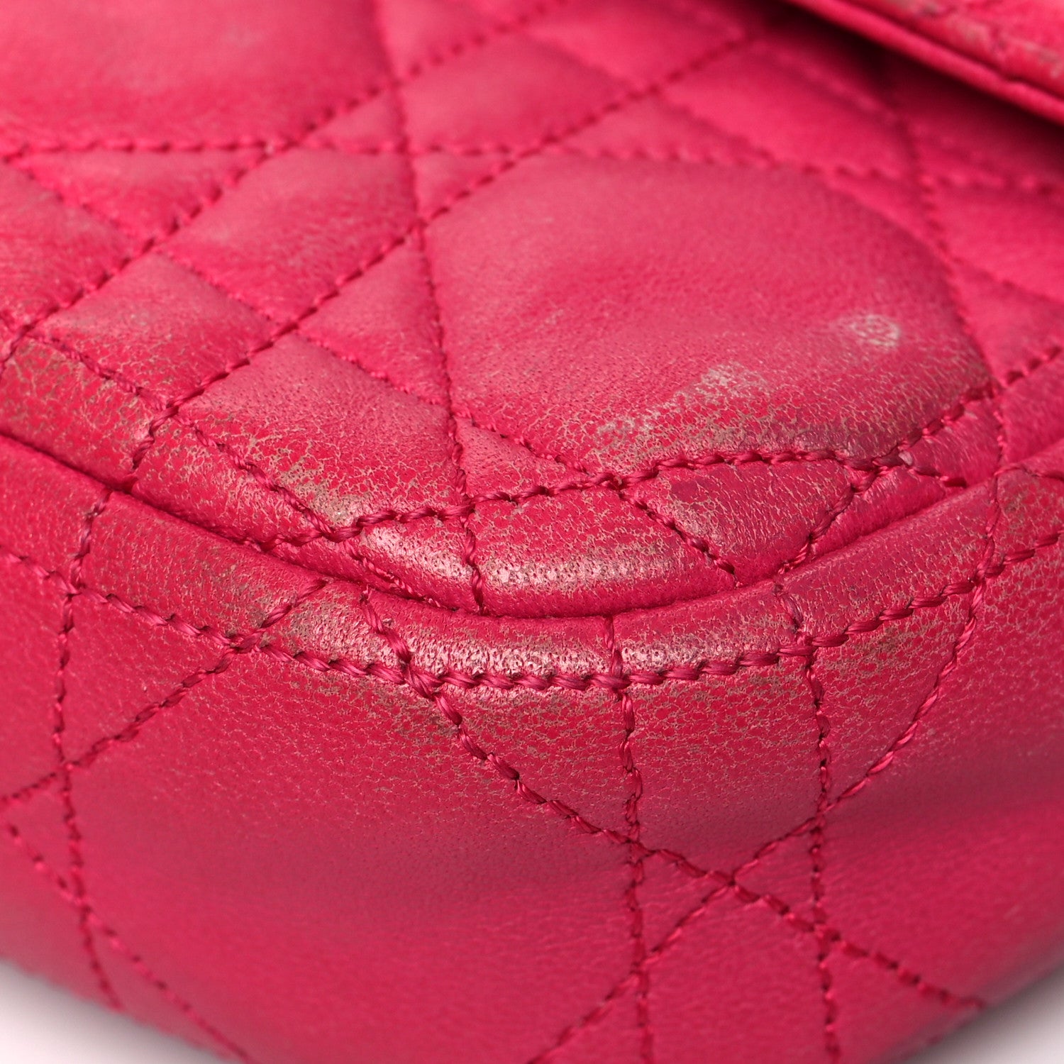 Christian Dior Lambskin Cannage Miss Dior Promenade Pouch Fuchsia 10 of 21