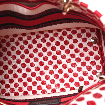 Christian Dior Canvas Medium DiorAmour Dots Lady D-Lite Red 5 of 9