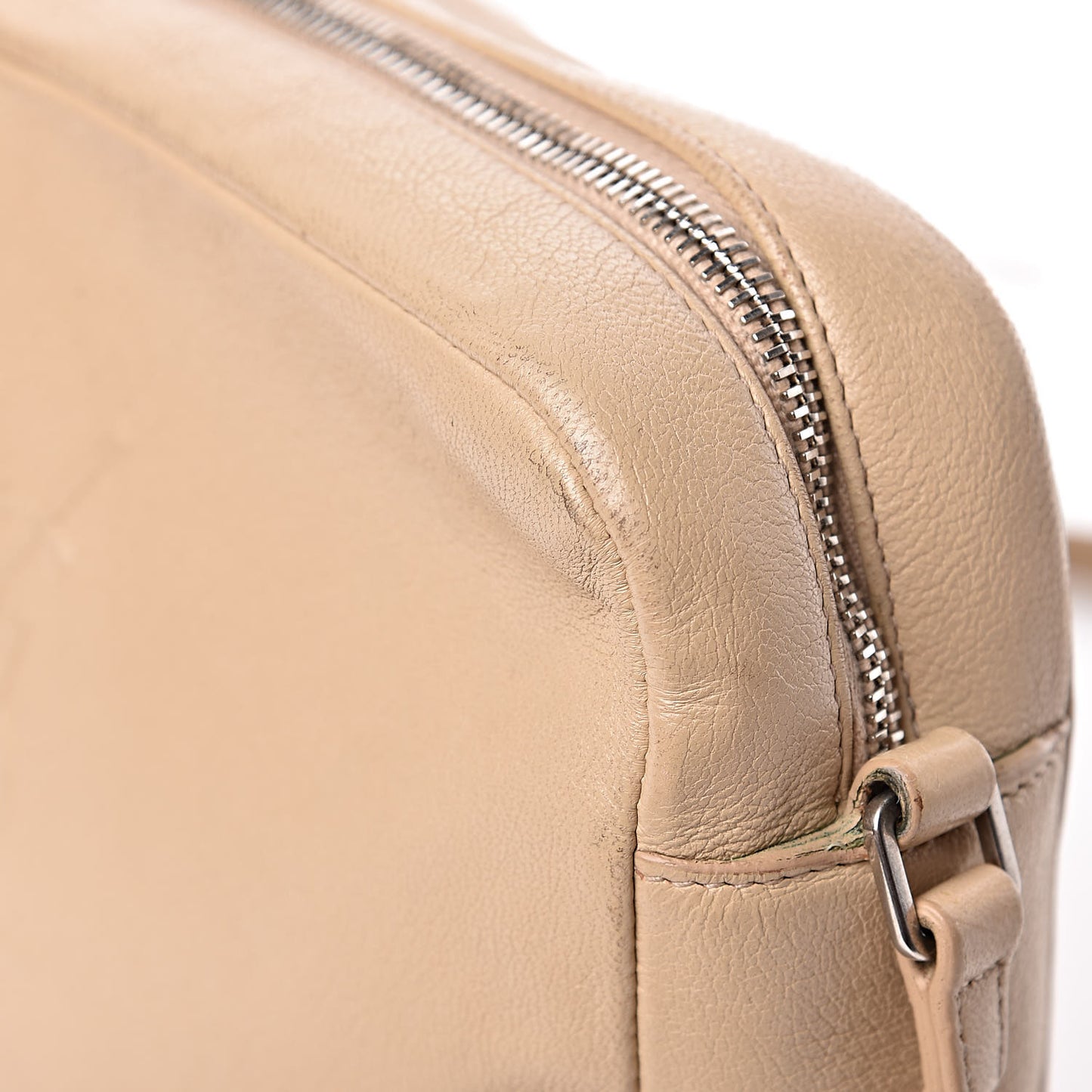 Lambskin Monogram Small Lou Camera Bag Beige