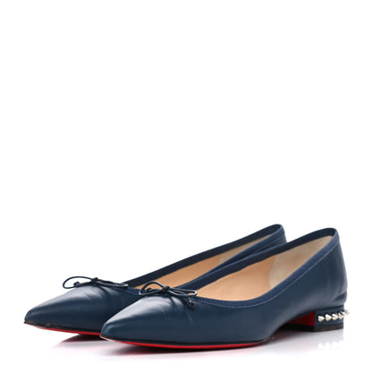 Christian Louboutin Nappa Spiked Hall Flats 40.5 Version Nocturne 3 of 11