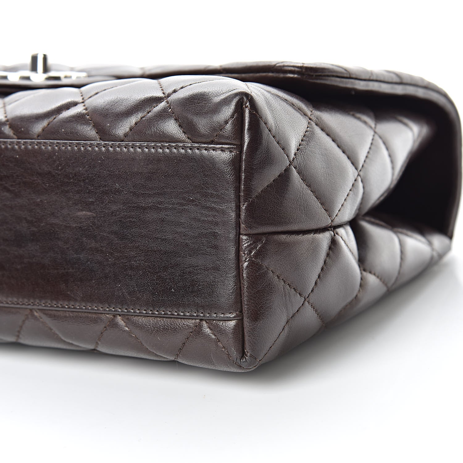 Chanel Lambskin Quilted Medium Kelly Flap Brown 10 of 12