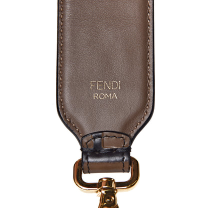 Fendi Calfskin FF 1974 Embossed Mini Strap You Maya Black 4 of 5