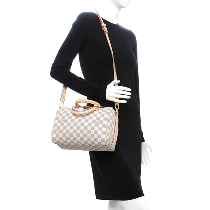 Louis Vuitton Damier Azur Speedy Bandouliere 25 2 of 7