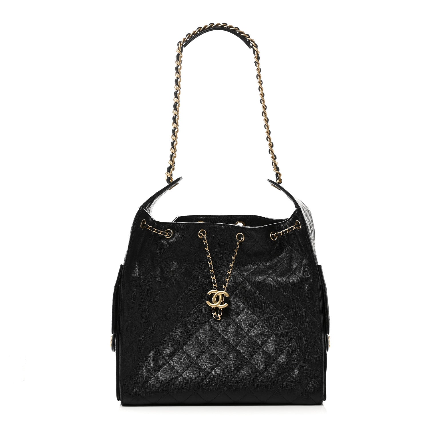 Chanel Caviar Quilted Medium Chanel 25 Handbag Black 1 of 12
