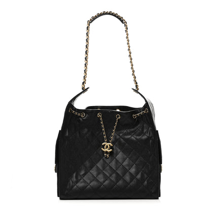 Chanel Caviar Quilted Medium Chanel 25 Handbag Black 1 of 12