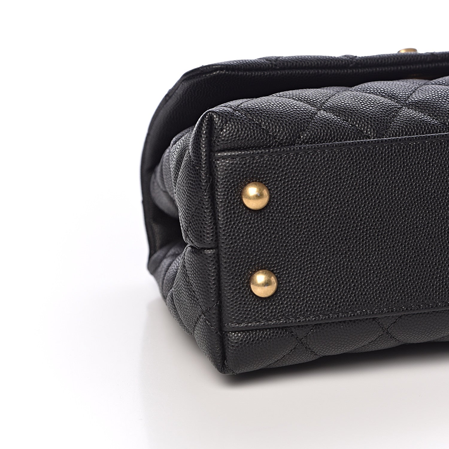 Chanel Caviar Lizard Embossed Quilted Mini Coco Handle Flap Black 8 of 11