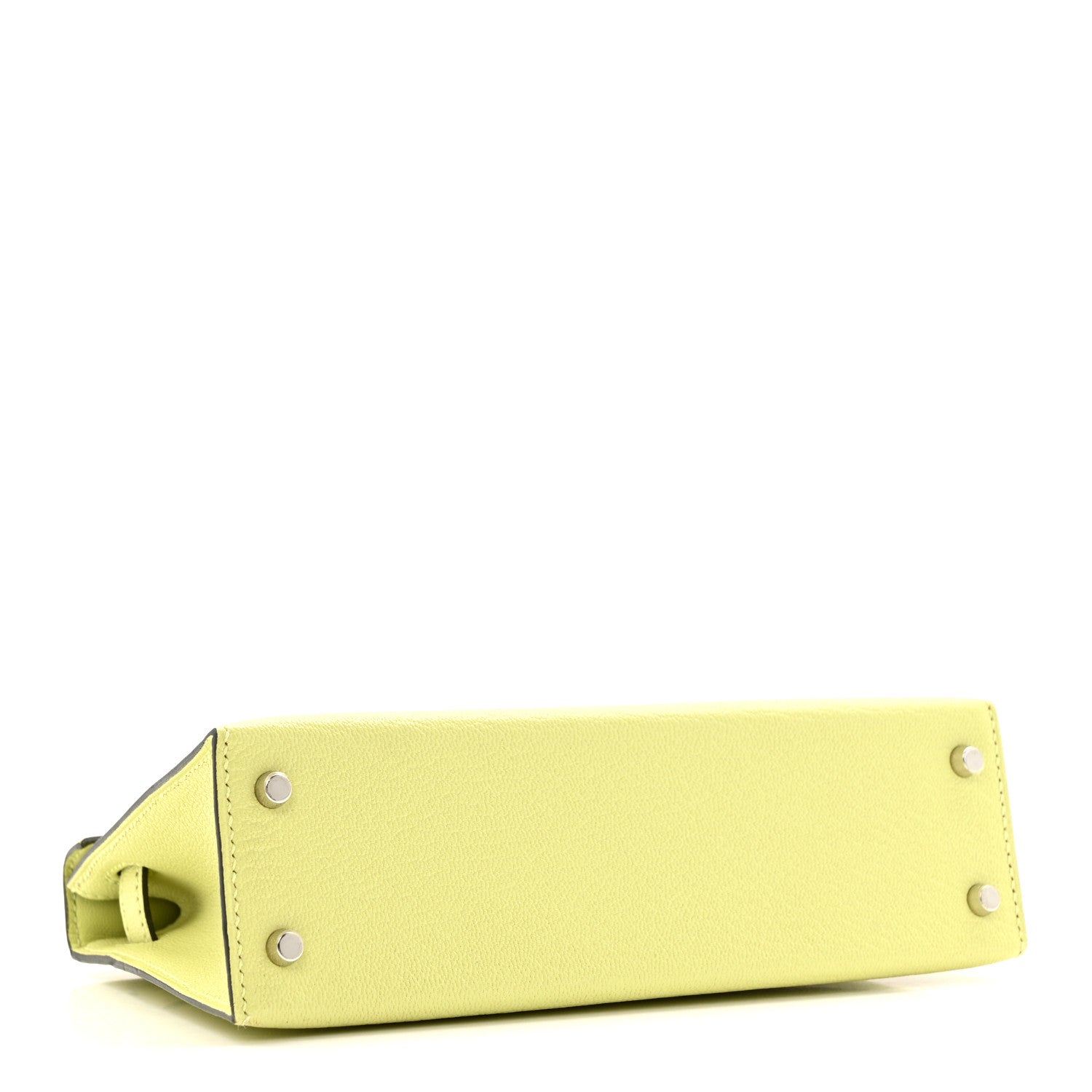 Hermes Chevre Mysore Mini Kelly Sellier 20 Jaune Bourgeon 4 of 15
