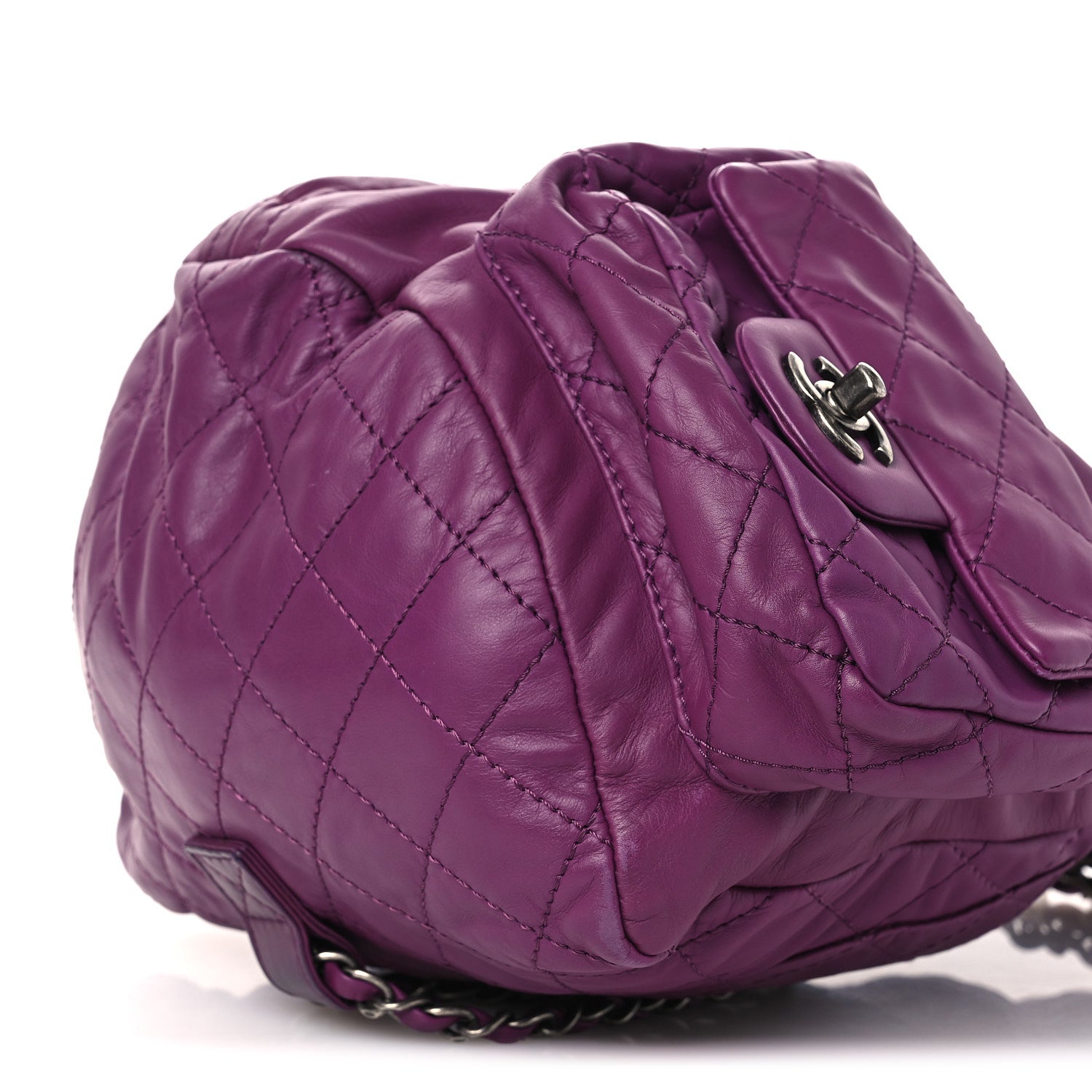 Chanel Calfskin Large Backpack Is Back Plum 10 of 10