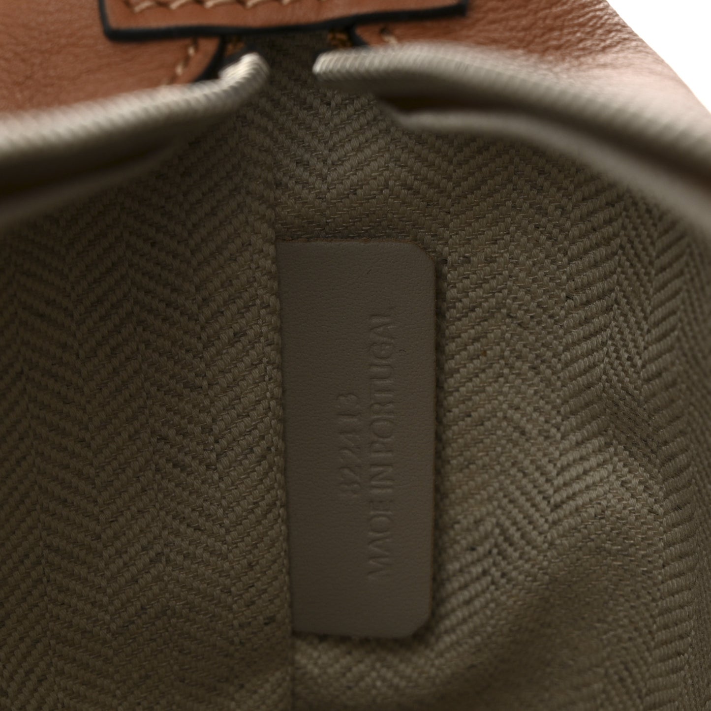 Supple Smooth Calfskin Jacquard Small Cubi Crossbody Bag Tan