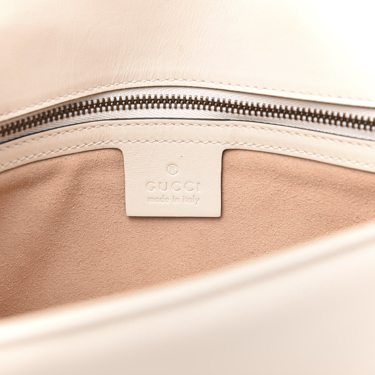 Calfskin Matelasse Small GG Marmont Shoulder Bag White
