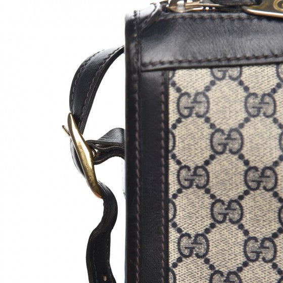 Monogram Web Shoulder Bag Navy Blue