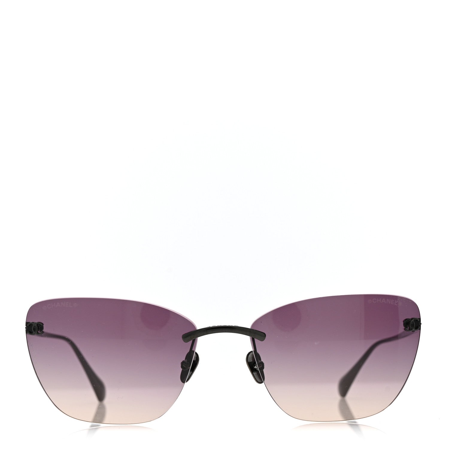 Chanel Titanium Cat Eye CC Sunglasses 4286-T Black 1840642