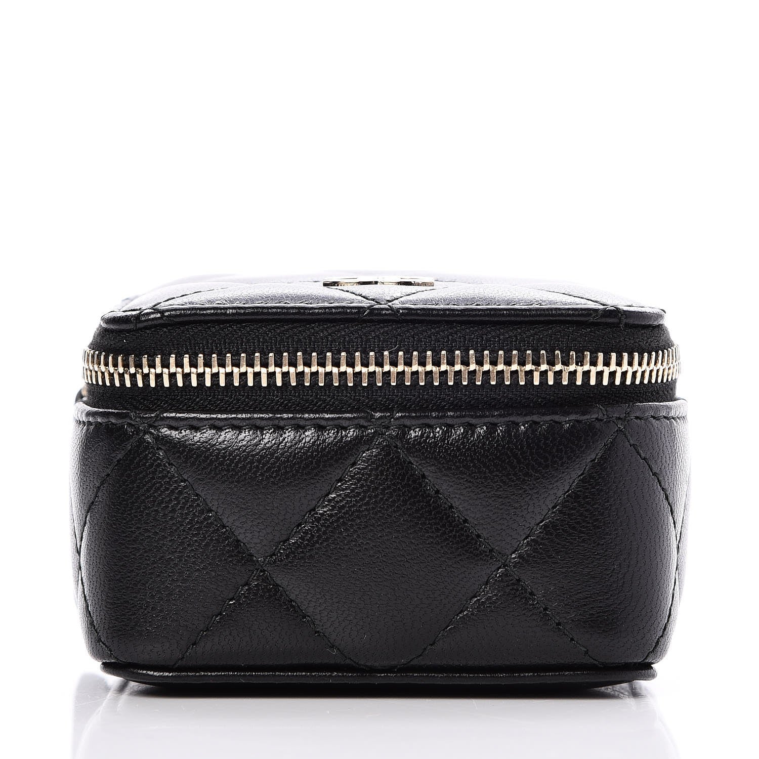 Chanel Lambskin Quilted Jewelry Travel Case Black 3 of 8