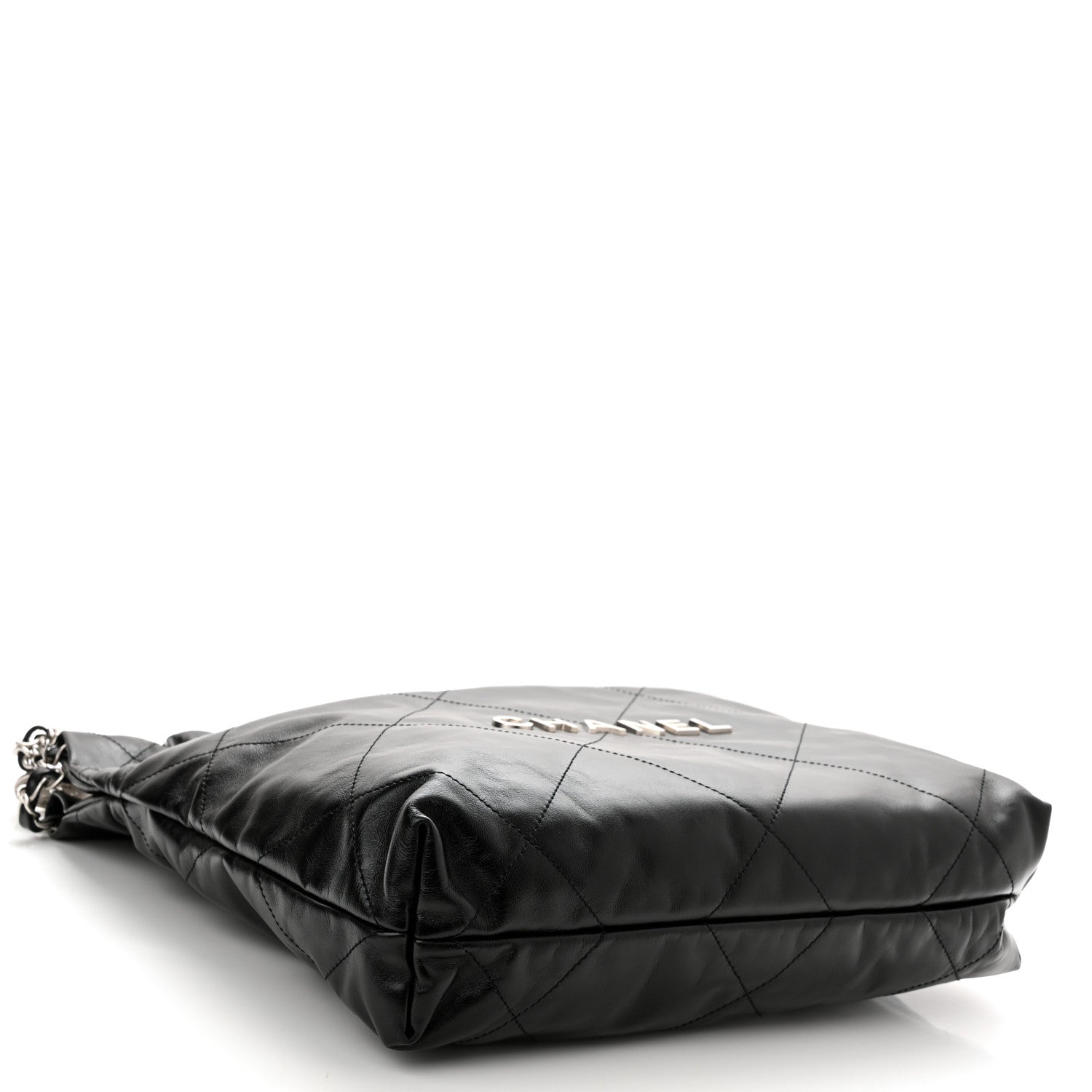Chanel Shiny Calfskin Quilted Chanel 22 Black 5 of 12