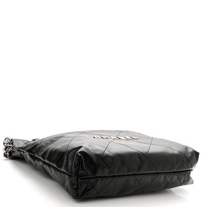 Chanel Shiny Calfskin Quilted Chanel 22 Black 5 of 12