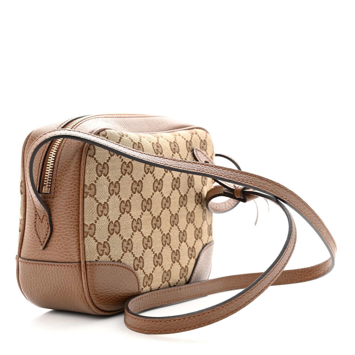 Monogram Mini Bree Messenger Bag Beige Tabacco