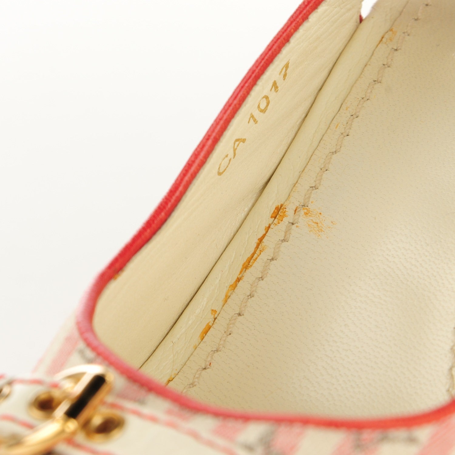 Louis Vuitton Mini Lin Croisette Anemone Wedges Sandals 38 Red 8 of 9