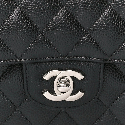 Chanel Caviar Quilted Medium Double Flap Black 9 of 13