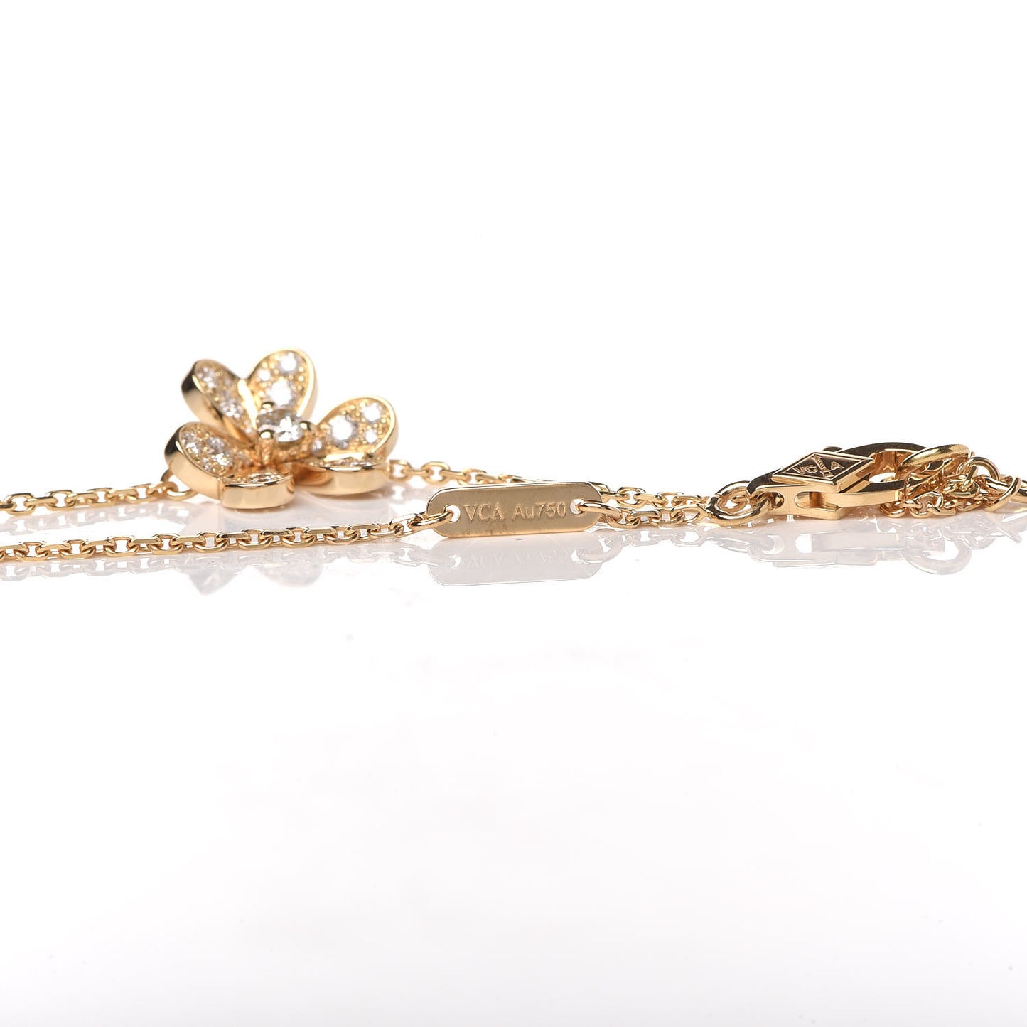 18K Yellow Gold Diamond Mini Frivole Pave Bracelet