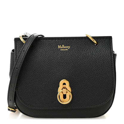 Mulberry Small Classic Grain Calfskin Mini Amberley Flap Black 1 of 13