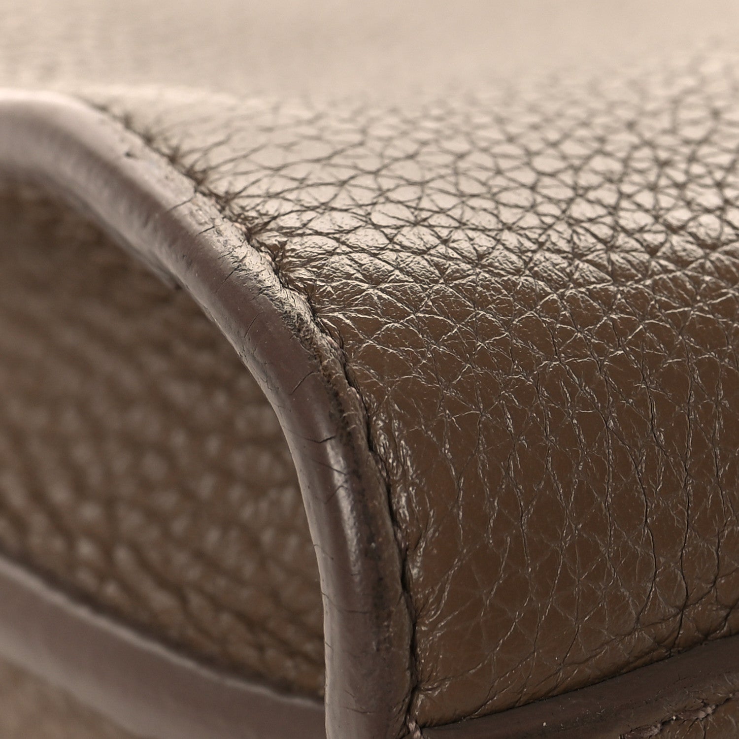 Saint Laurent Grained Calfskin Baby Sac De Jour Souple Taupe 10 of 12