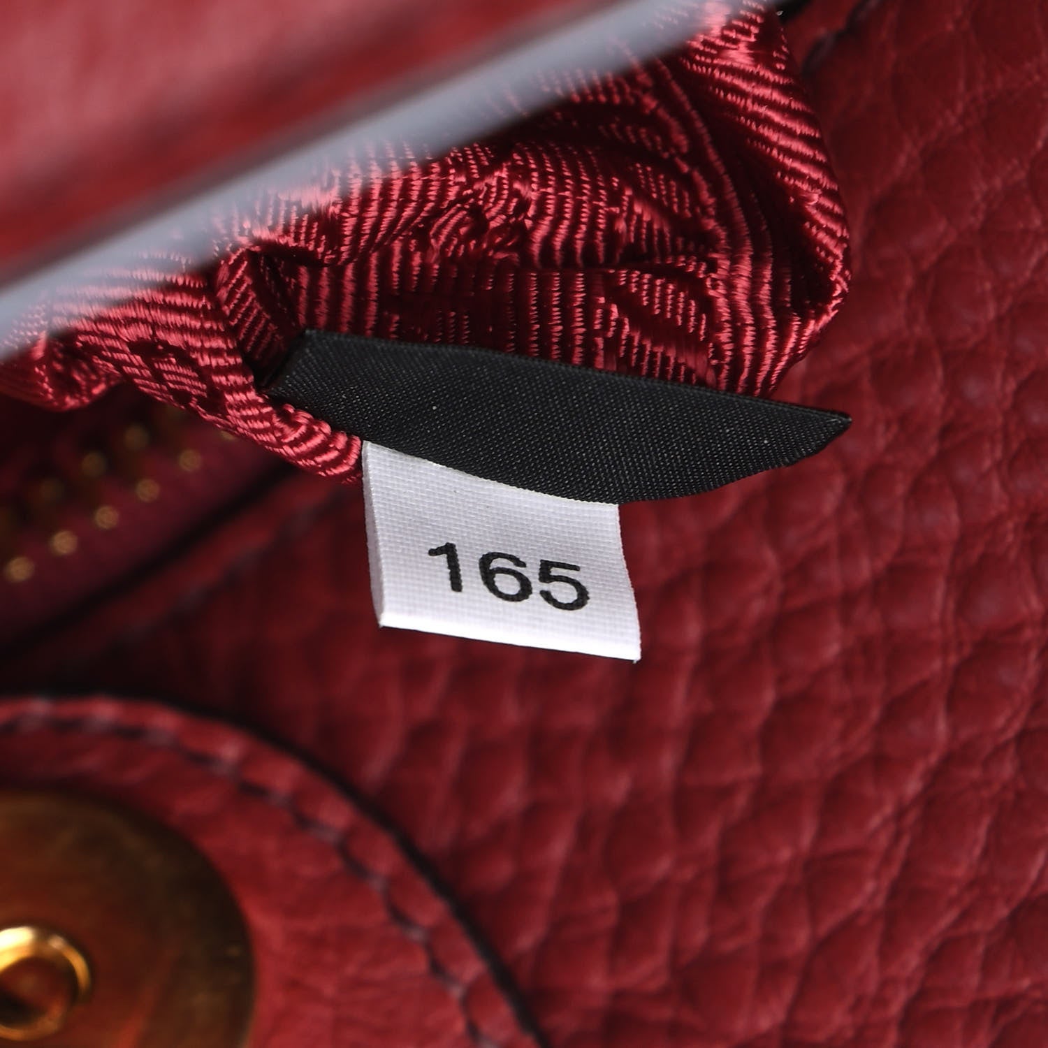 Prada Vitello Phenix Shopping Satchel Rubino 7 of 9