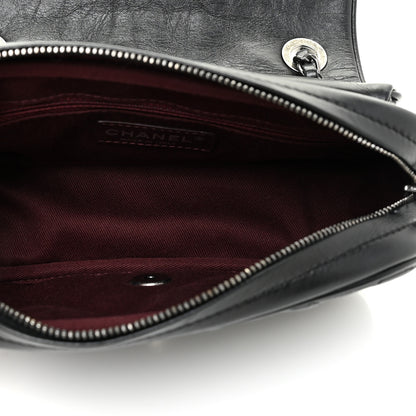 Chanel Aged Calfskin Quilted Small Easy Flap Black 5 of 13
