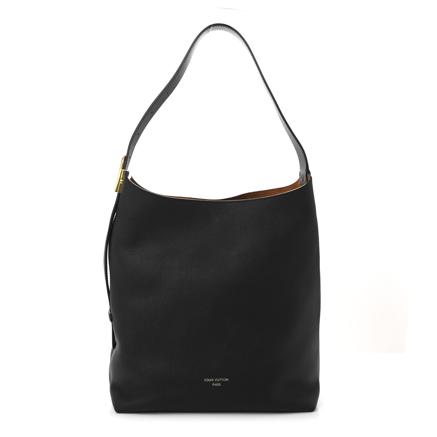 Louis Vuitton Grained Calfskin Low Key Hobo MM Black 1 of 11
