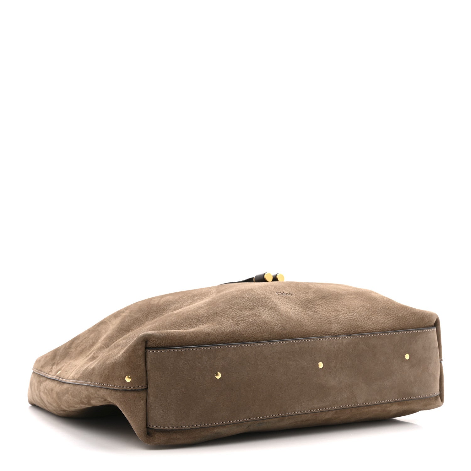 Chloe Suede Calfskin Marcie Hobo Bag Flannel Grey 4 of 14
