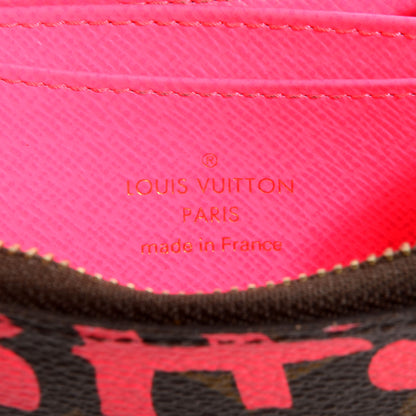 Louis Vuitton Monogram Graffiti Zippy Coin Purse Fuchsia 5 of 7