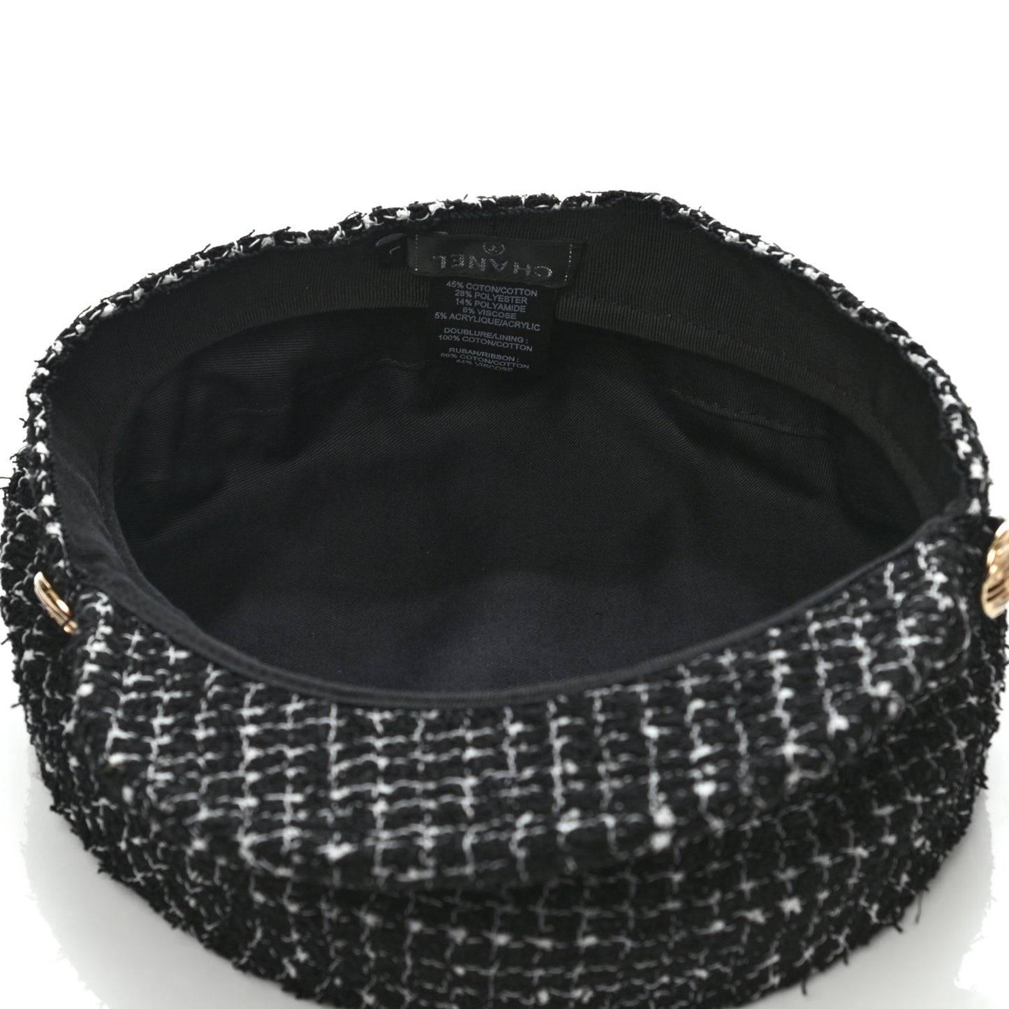 Tweed Fantasy Cap L Black
