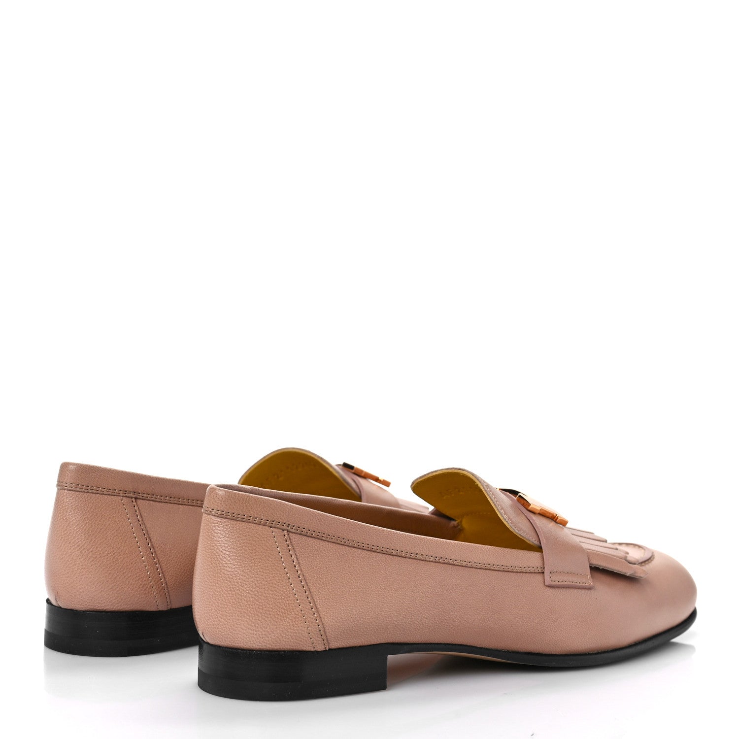 Hermes Goatskin Womens Royal Loafers 37 Bois De Santal 3 of 10