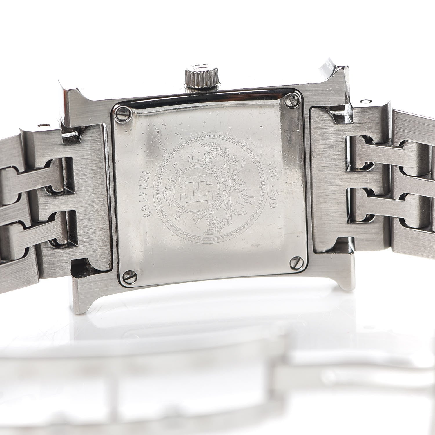 Hermes Stainless Steel 21mm Heure H Hour Quartz Watch Black 4 of 4