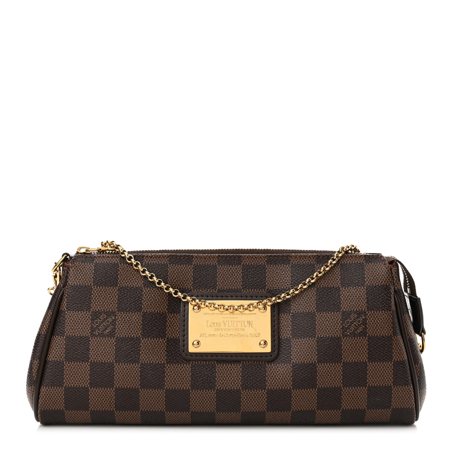 Louis Vuitton Damier Ebene Eva Clutch 1 of 14