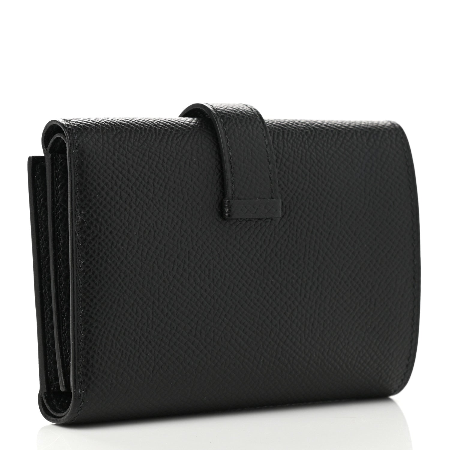 Hermes Epsom Tri-Fold Compact Bearn Wallet Black 3 of 7