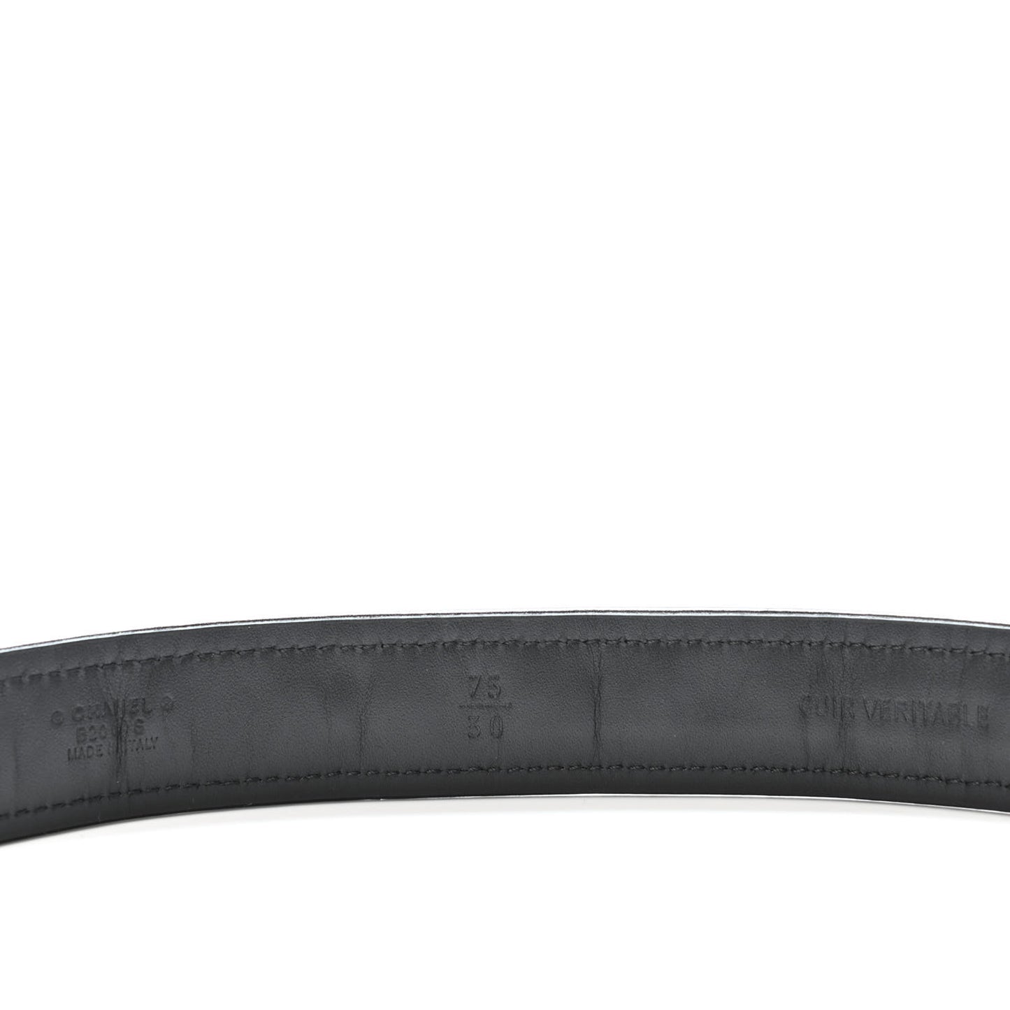 Lambskin Chain CC Belt 75 30 Black