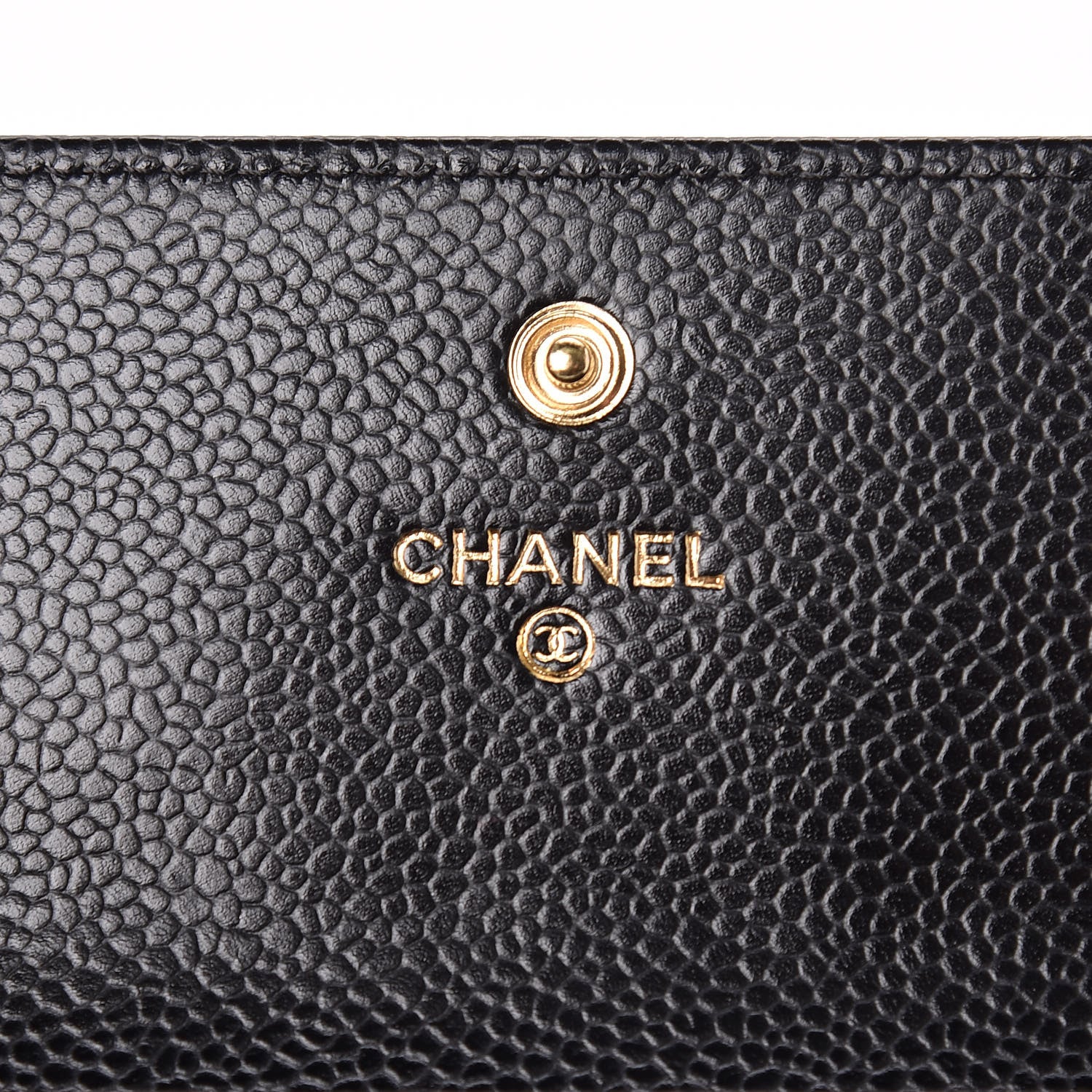 Chanel Caviar Quilted Large Gusset Flap Wallet Black 6 of 9