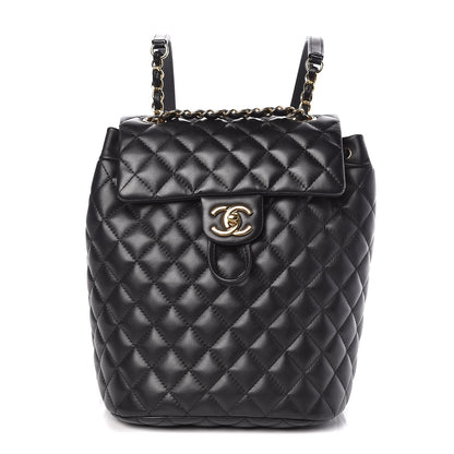 Chanel Lambskin Quilted Small Urban Spirit Backpack Black 1 of 10