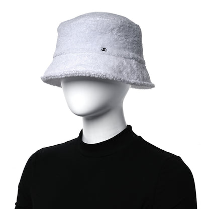 Chanel Terry Cloth CC Bucket Hat L White 2 of 8