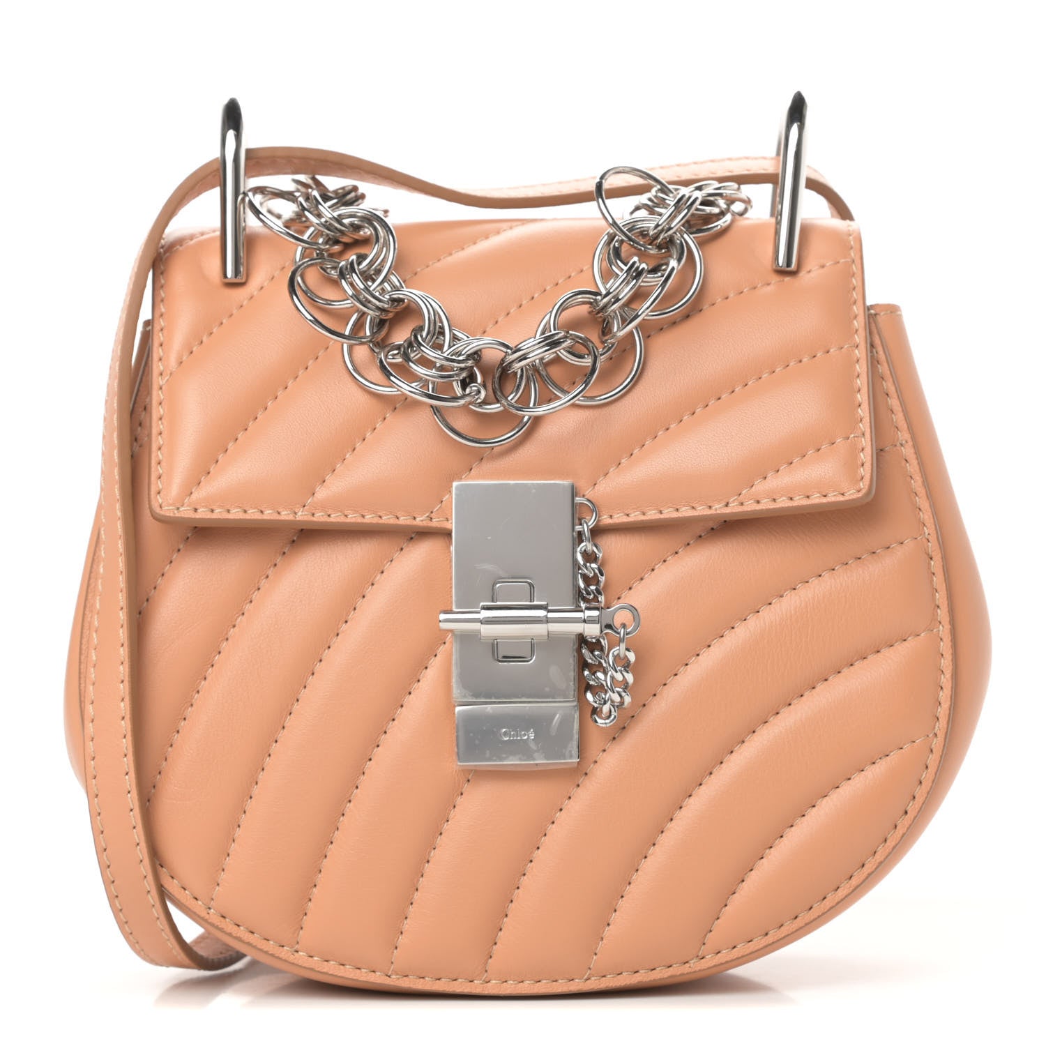 Chloe Calfskin Quilted Mini Drew Bijou Shoulder Bag Blushy Pink 1 of 11