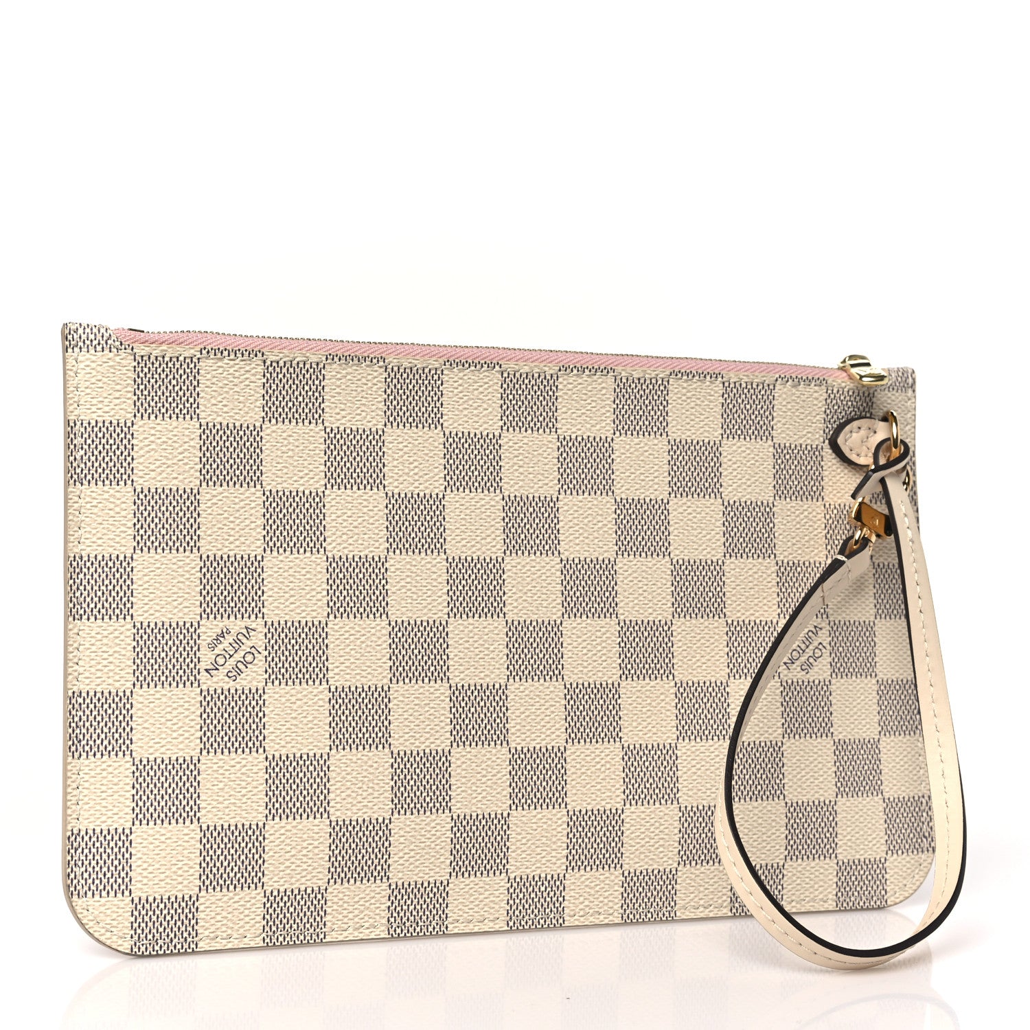 Louis Vuitton Damier Azur Neverfull MM GM Pochette Rose Ballerine 3 of 10