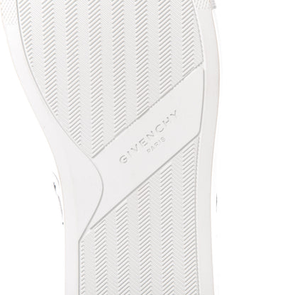 Givenchy Calfskin Reverse Logo Urban Street Sneakers 40.5 White Blue 6 of 9